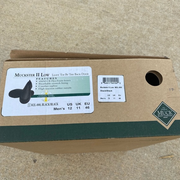 Men’s Muckster II Low. Size 12. Black - Picture 6 of 7